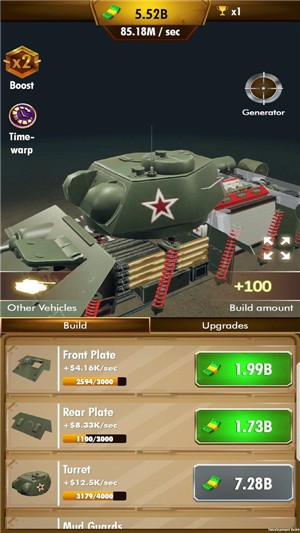 超级坦克3D手游app截图