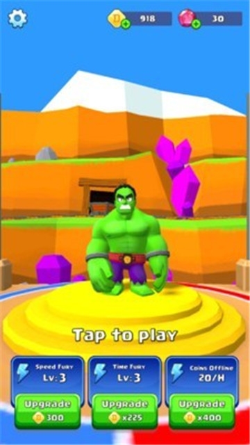 绿巨人奔跑粉碎手游app截图