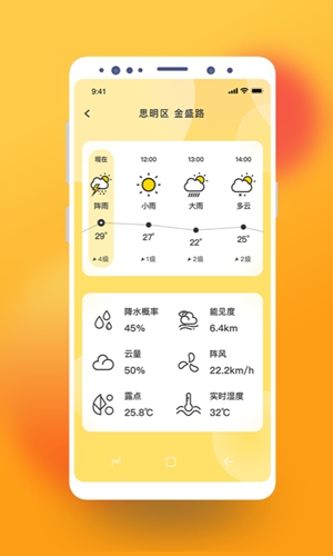 极简桌面天气app手机软件app截图