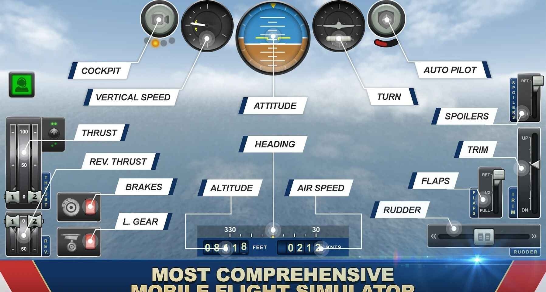 巨型喷气式飞行模拟器手游app截图