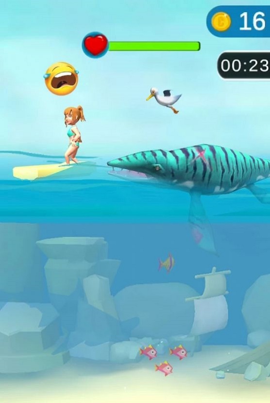 鲨鱼狂潮3D手机版手游app截图