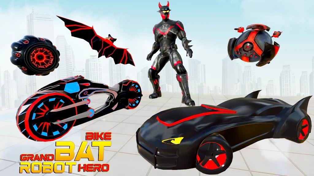 蝙蝠战车变形英雄最新版手游app截图