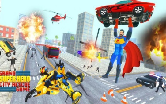 大超级英雄战斗3D手游app截图