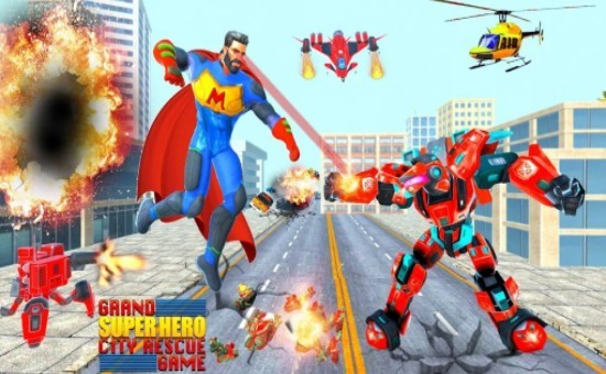 大超级英雄战斗3D手游app截图