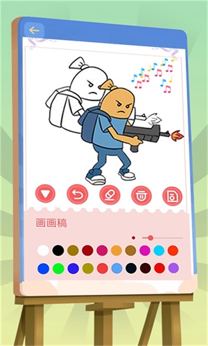 香肠涂鸦小画家中文版手游app截图