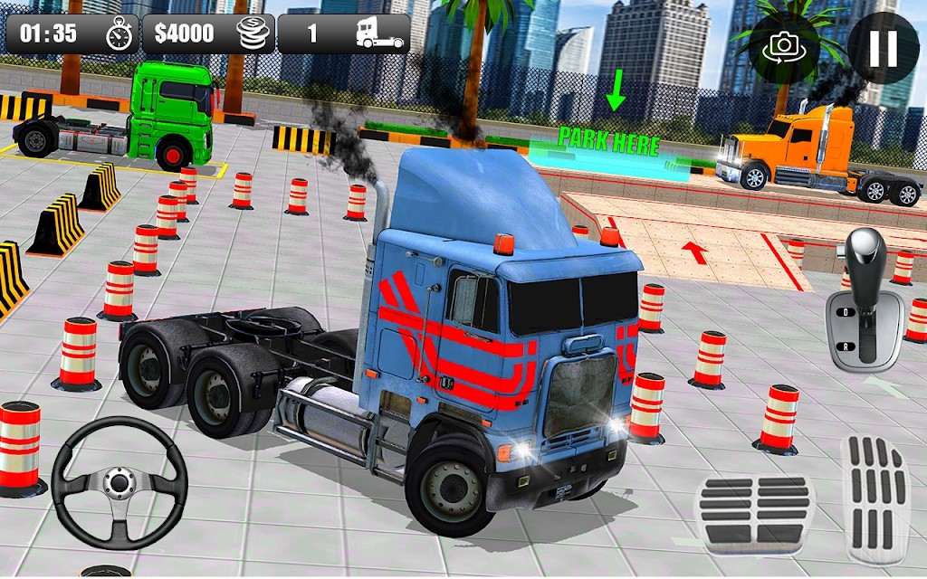 重型卡车模拟器停车手游app截图