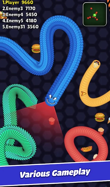 蠕虫io滑蛇竞技场手游app截图