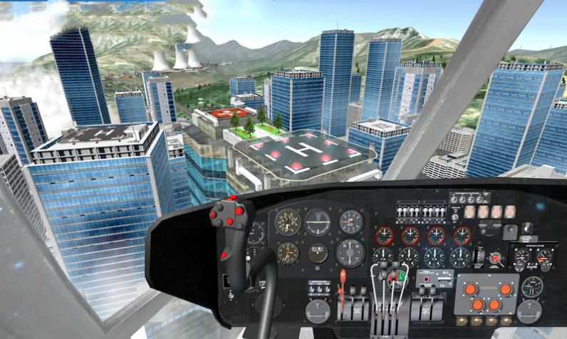 直升机飞行模拟手游app截图