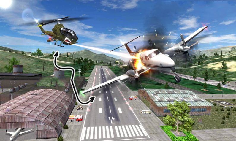 直升机飞行模拟手游app截图