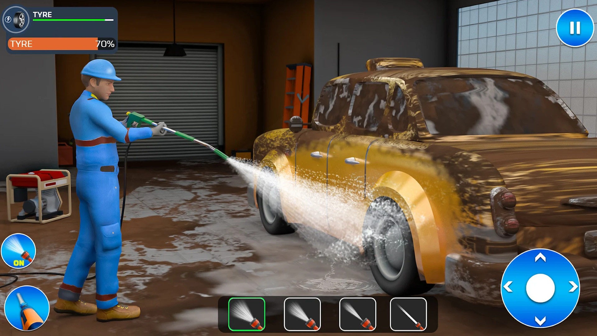 高压水枪洗车模拟器手游app截图