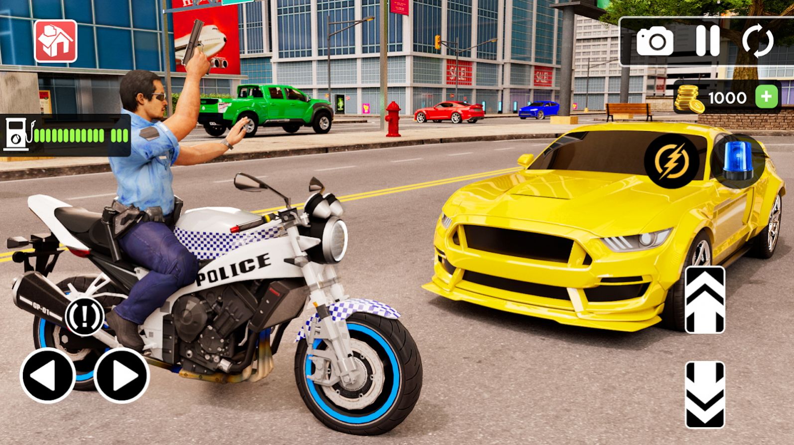 警察驾驶摩托车手游app截图