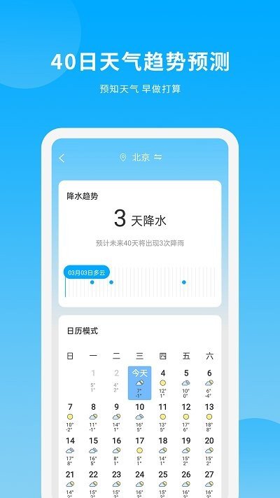 天气日历王手机软件app截图