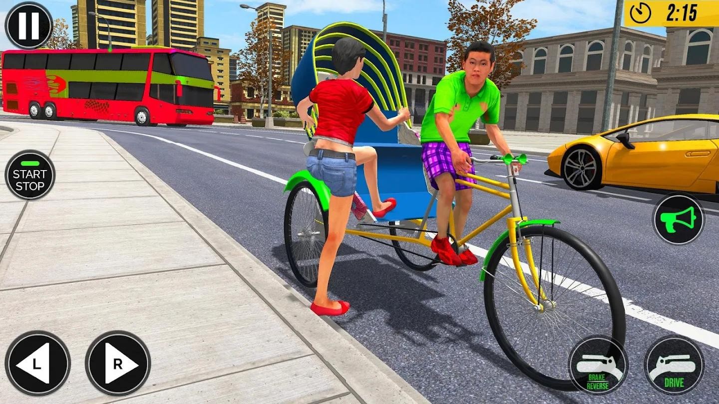 自行车人力车驾驶手游app截图