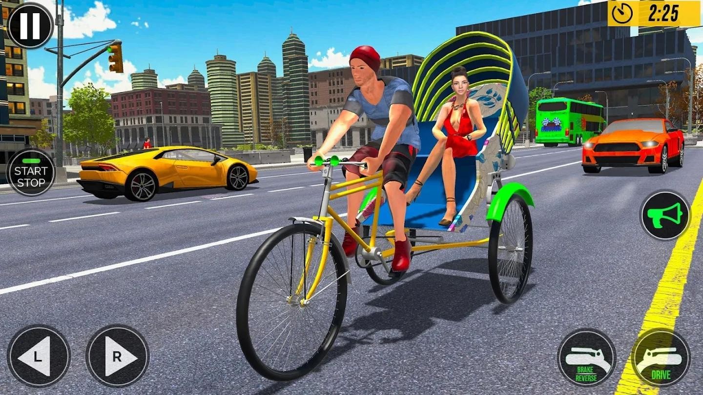 自行车人力车驾驶手游app截图