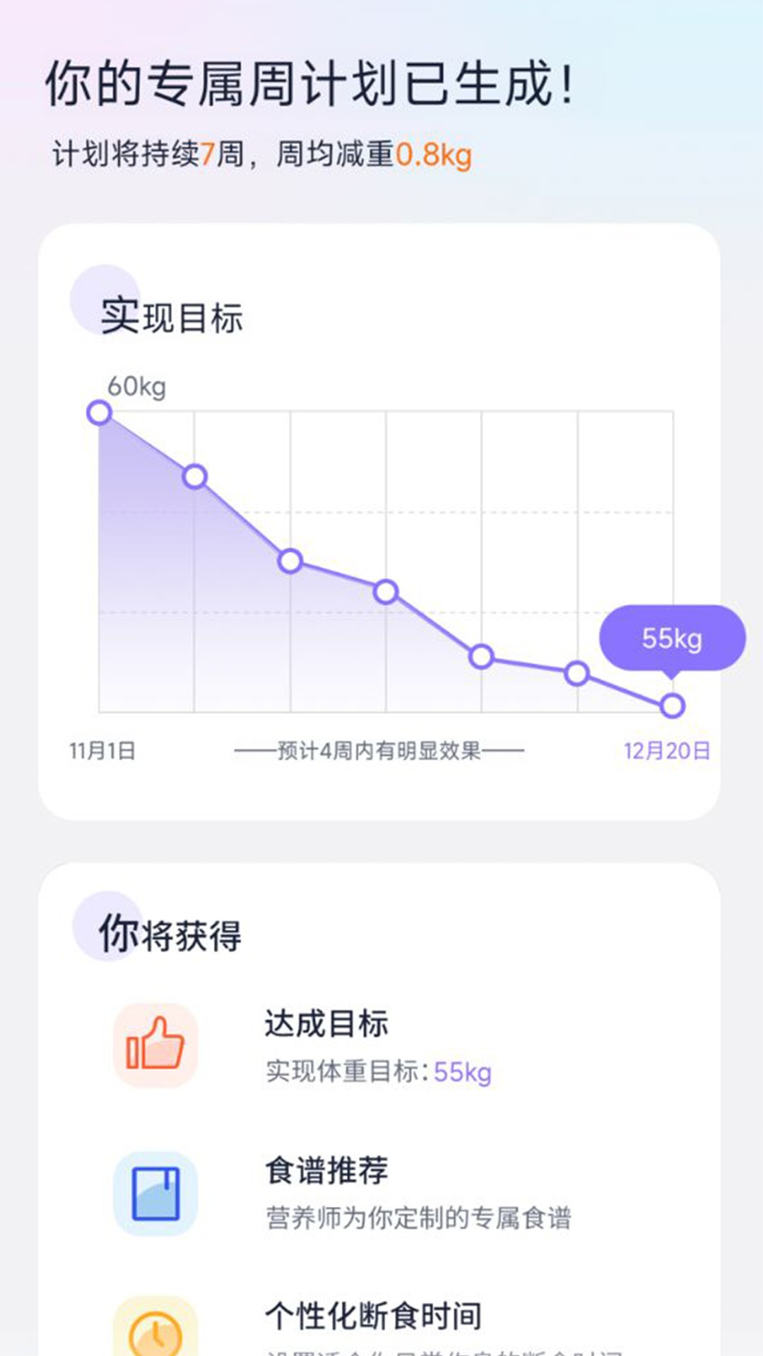 健康轻断食手机软件app截图