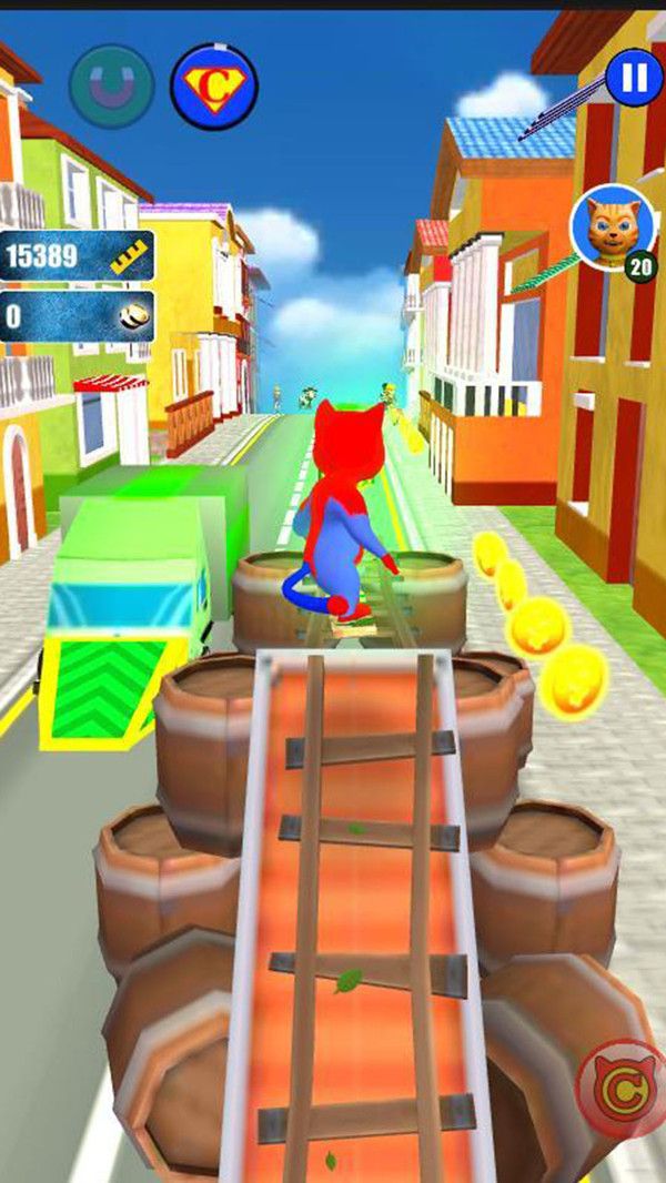 超级英雄猫酷跑手游app截图