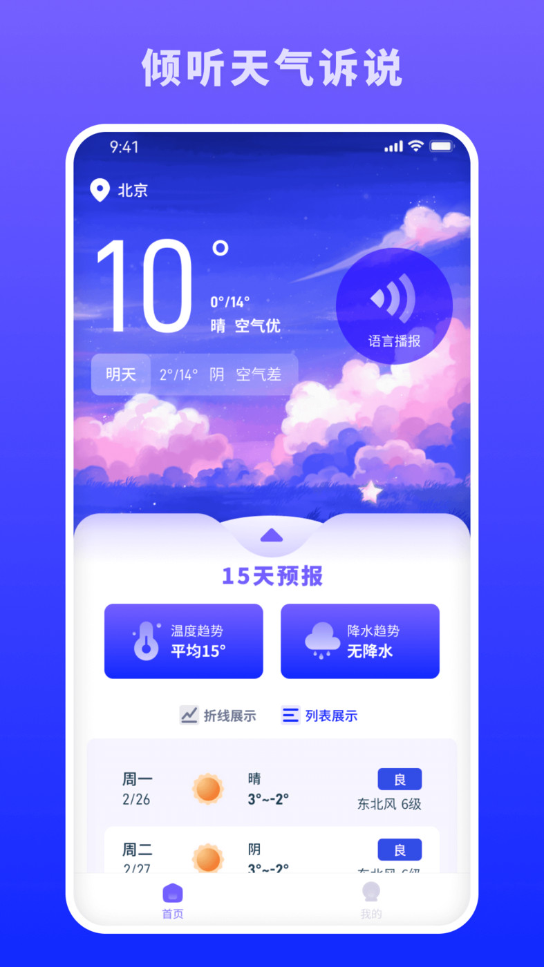 蜜秘天气手机软件app截图