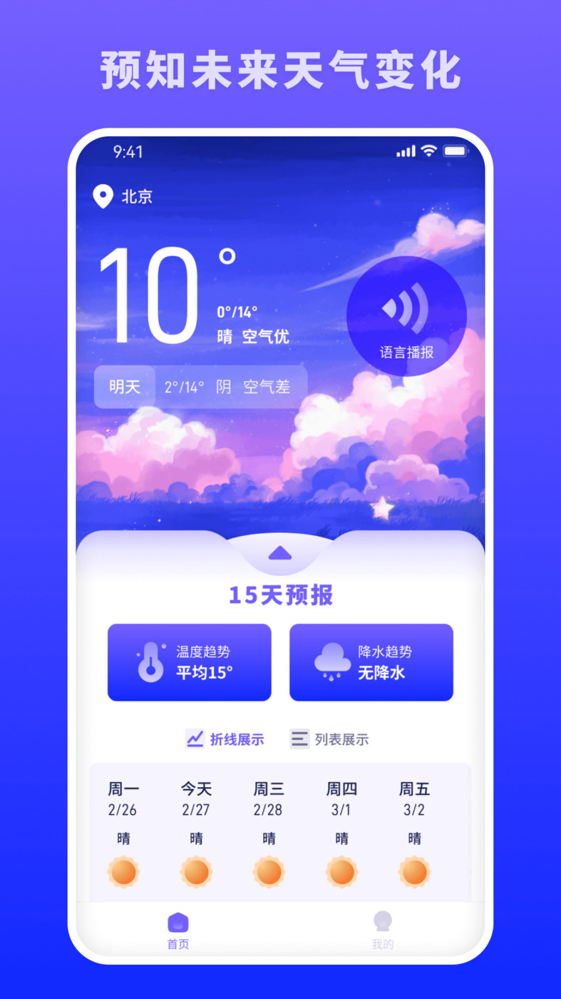 蜜秘天气手机软件app截图