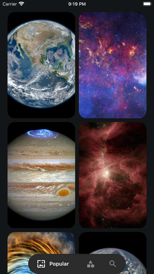 宇宙星空壁纸手机软件app截图