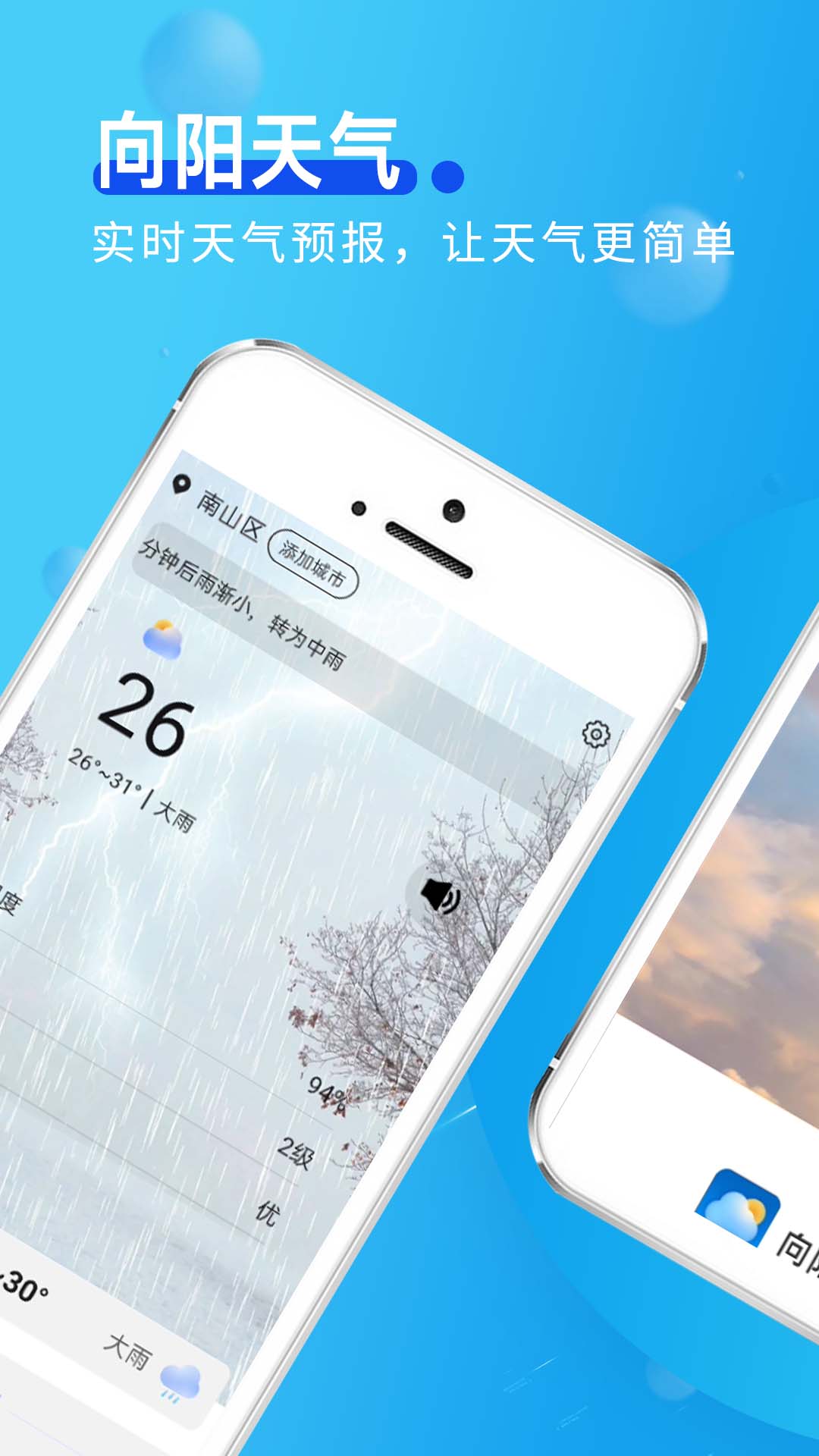 卡卡向阳天气手机软件app截图