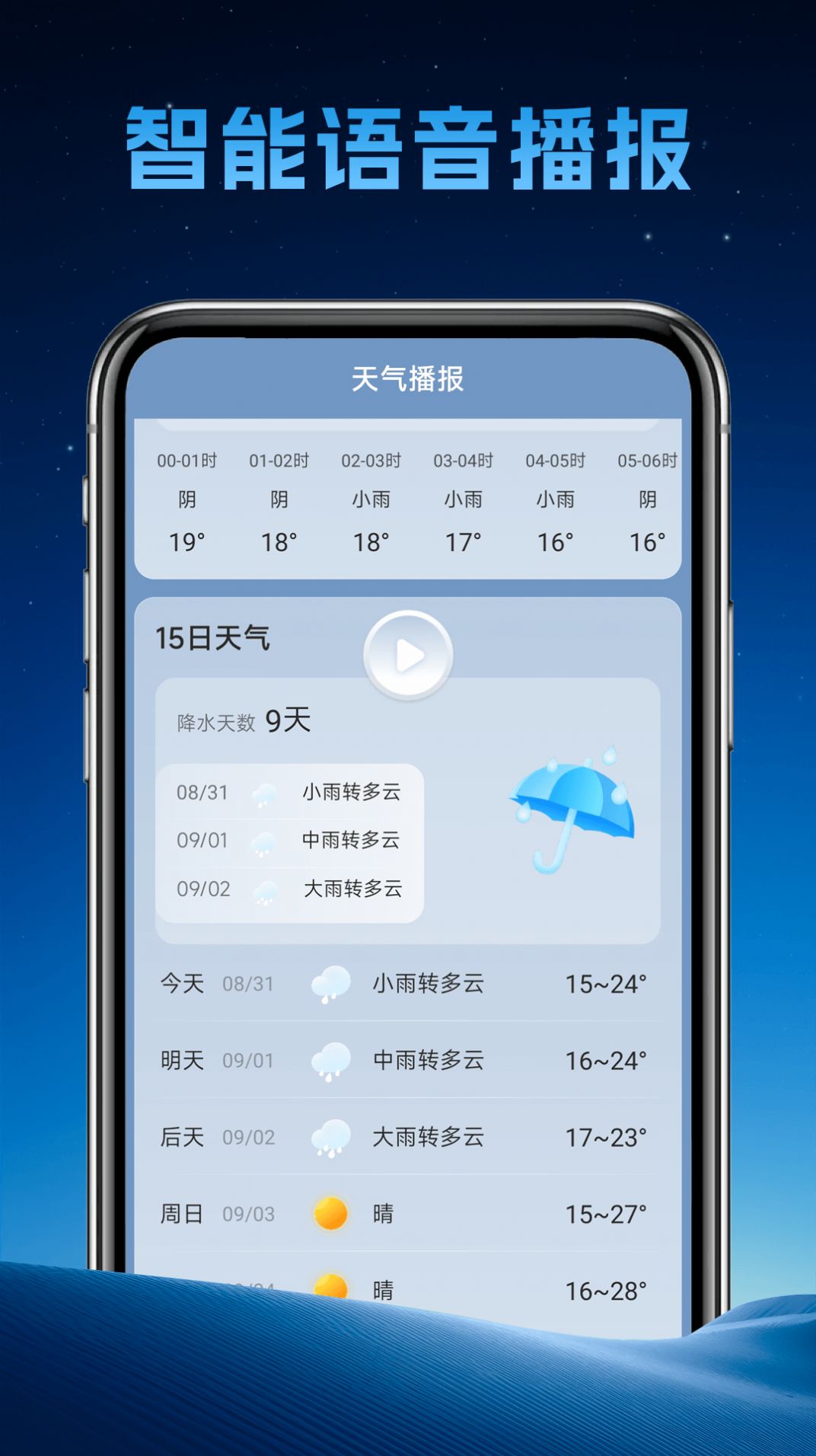 长安天气预报15天天气手机软件app截图