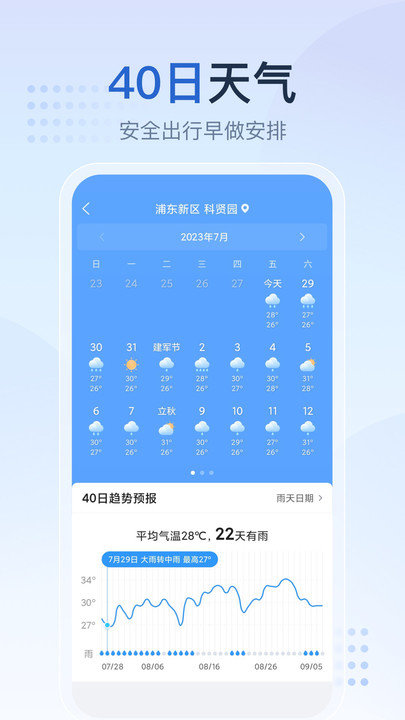 天气预报星手机软件app截图