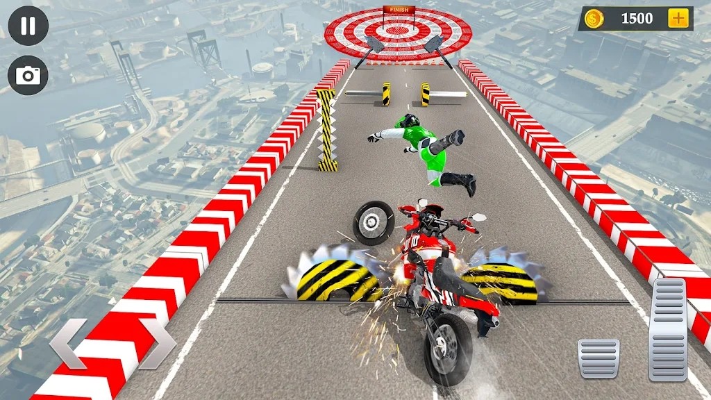 超级自行车特技碰撞手游app截图