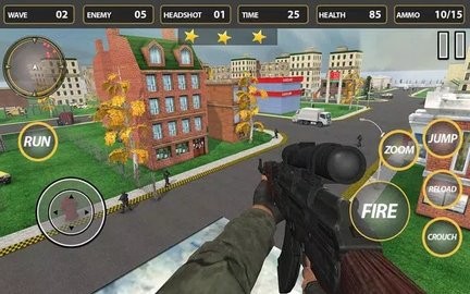 现代反恐英雄射击3D手游app截图