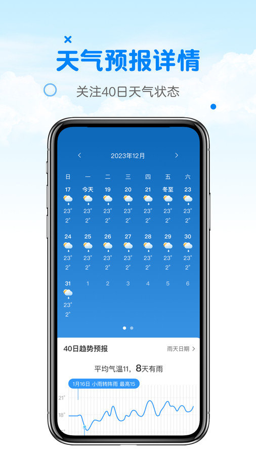 天气预报真准手机软件app截图