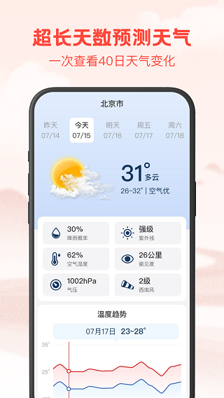 24逐时天气手机软件app截图