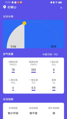 新月天气安卓版手机软件app截图