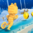 猫咪冰雪跑酷手游app logo