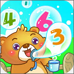 儿童游戏学数字手机软件app logo