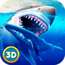 凶残鲨鱼模拟3D手游app logo