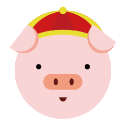 萌猪头像手机软件app logo