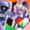 宇航员太空像素艺术手游app logo