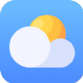 简洁天气预报手机软件app logo