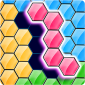 六边形智力拼图手游app logo