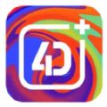 4D手机壁纸手机软件app logo