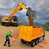 挖掘机房子工作城市手游app logo
