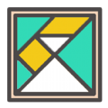 黄绿白板手机软件app logo
