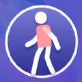 旋转活力走路手机软件app logo