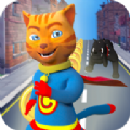 超级英雄猫酷跑手游app logo