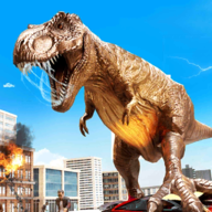 恐龙袭击城市中文版手游app logo