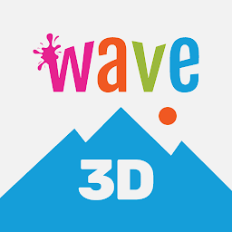 波浪动态壁纸手机软件app logo