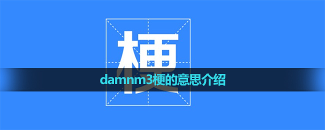 《抖音》damnm3梗的意思介绍