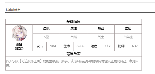 《第七史诗》莱娅角色介绍